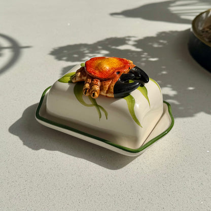Crab Ceramic Butter Dish – 17cm