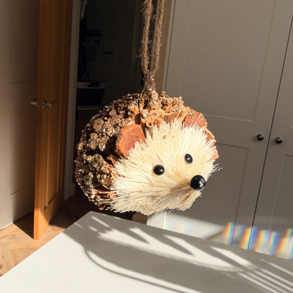 The Woodland Sparkle – Gold Glitter Hedgehog Christmas Bauble