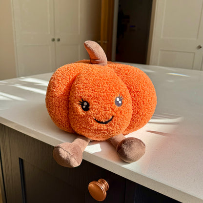 Plush Pumpkin Doorstop - 25cm