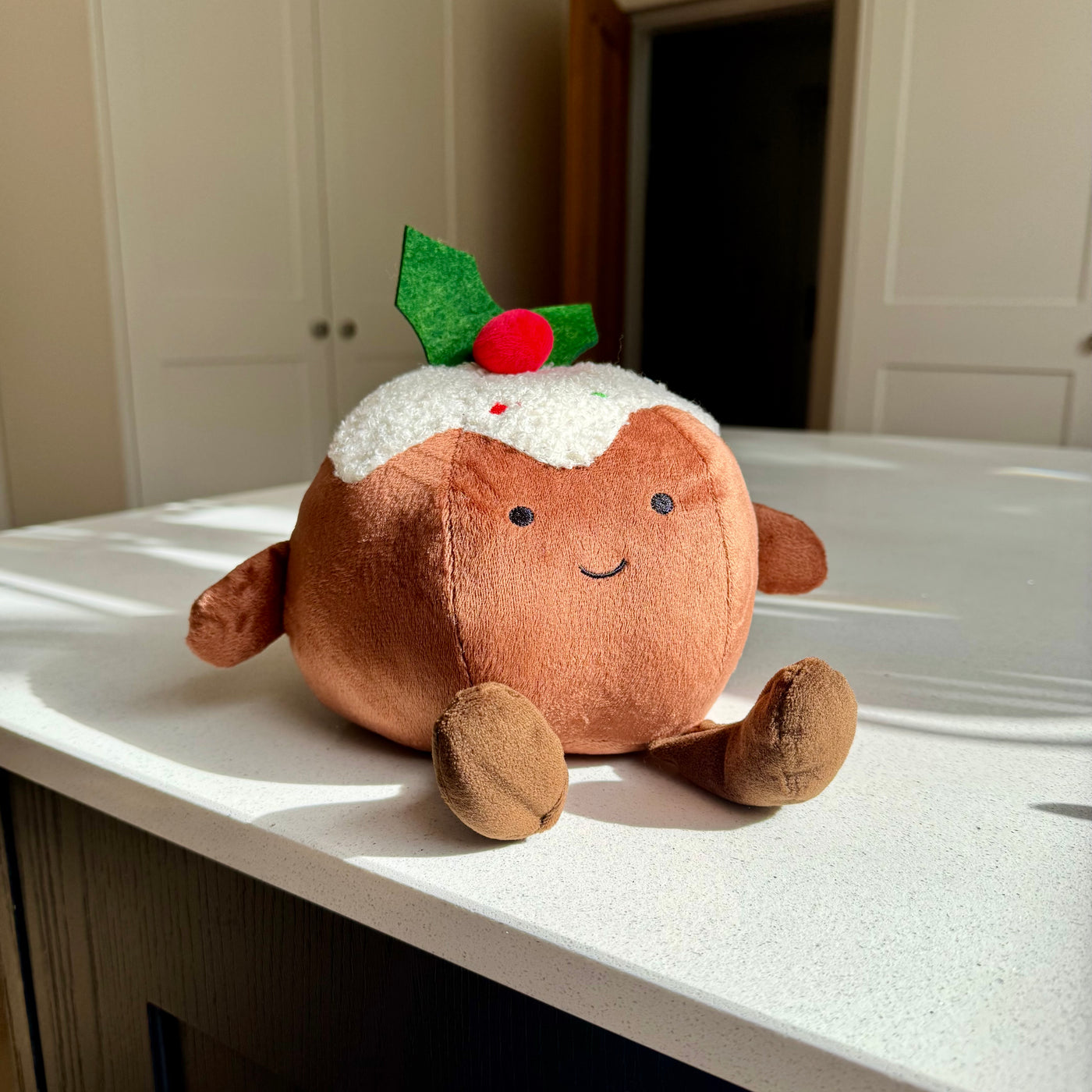 Medium Christmas Pudding Doorstop 20cm