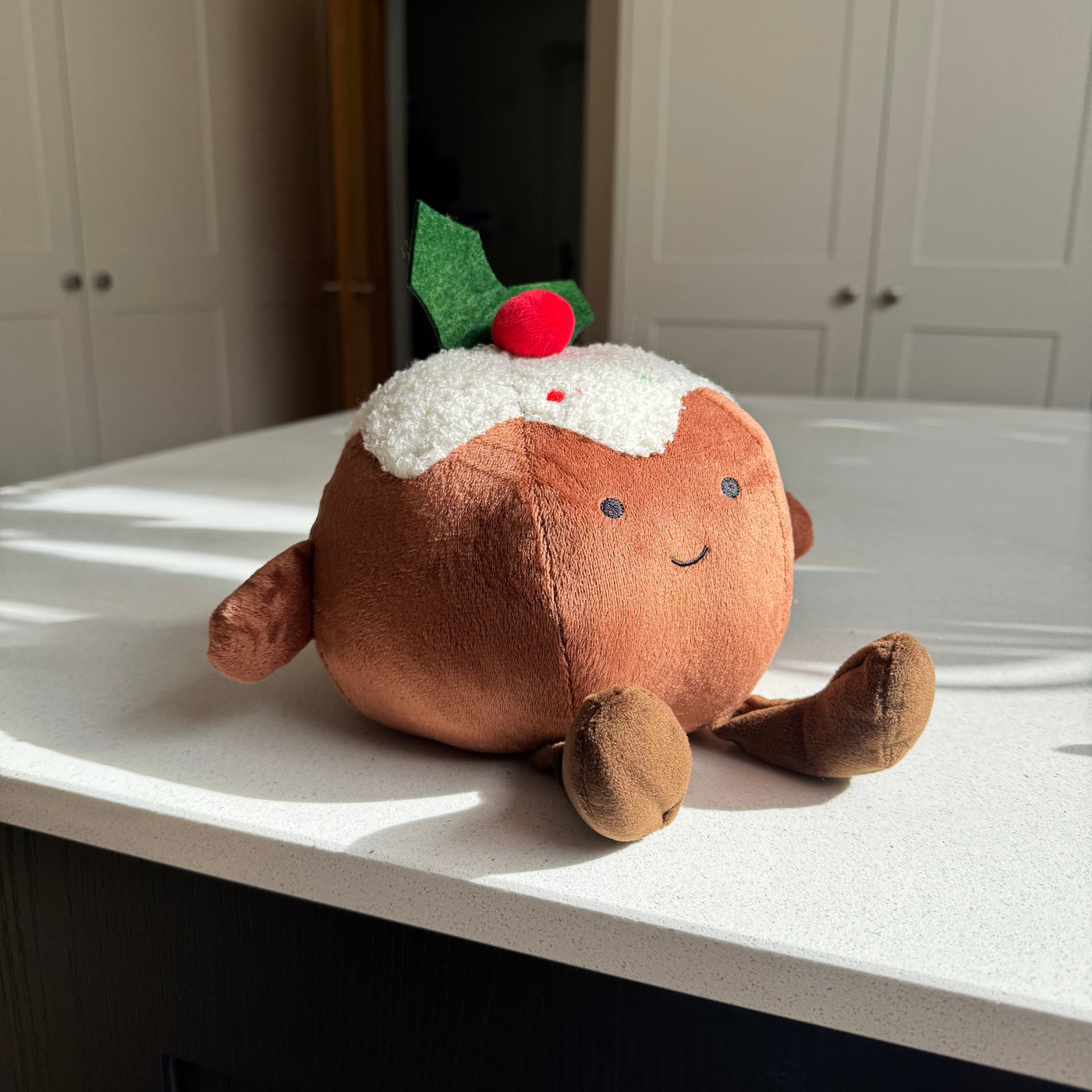 Medium Christmas Pudding Doorstop 20cm