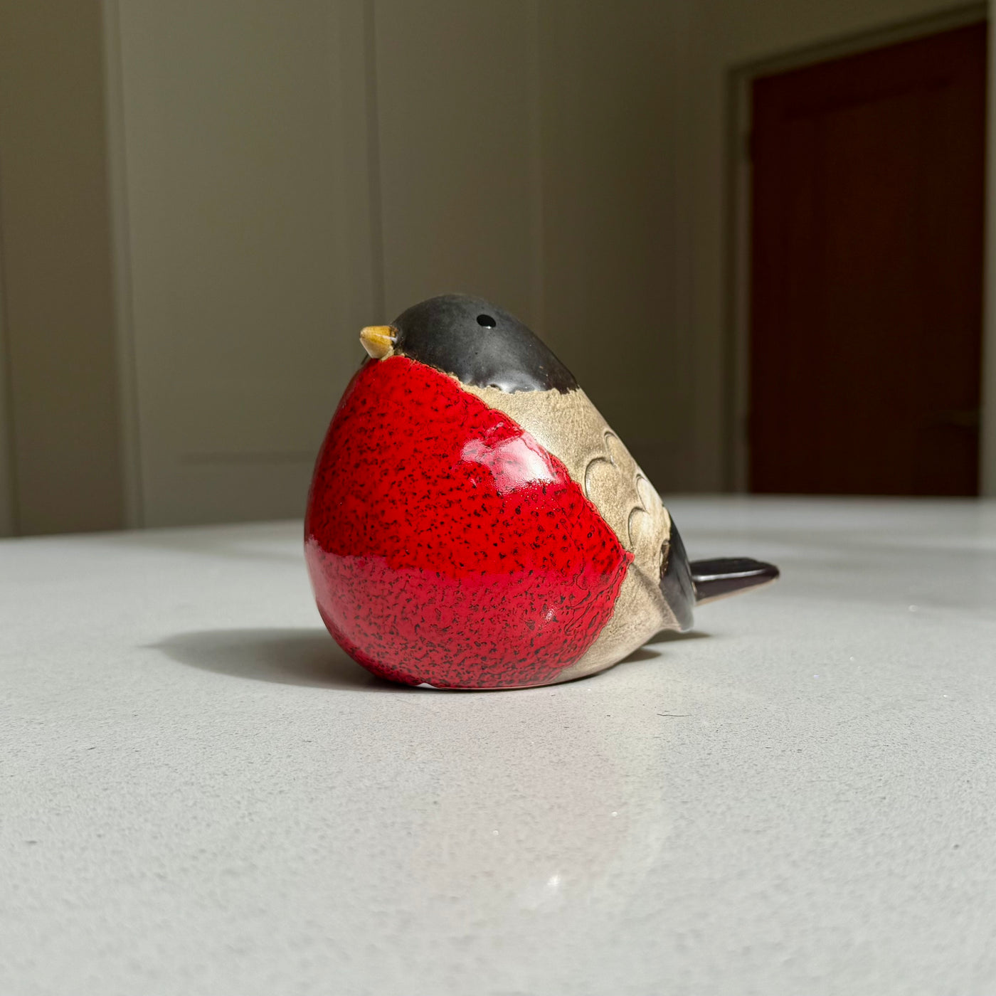 Large Ceramic Robin Ornament - 15cm