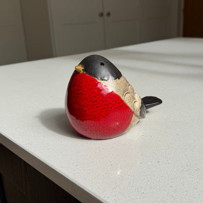 Large Ceramic Robin Ornament - 15cm