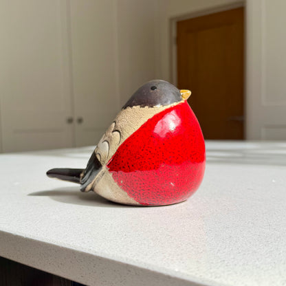 Large Ceramic Robin Ornament - 15cm