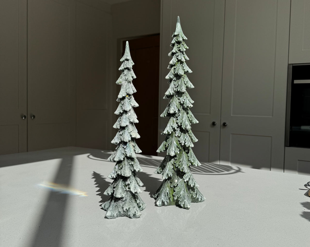 Slim Frosted Forest Christmas Tree – 39cm or 47cm