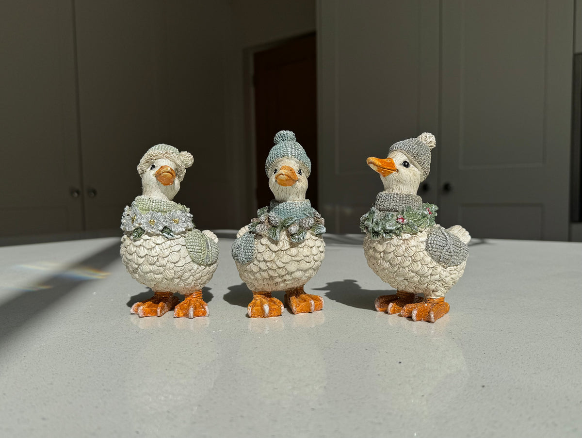 Winter Woodland Duck Christmas Ornament – Three Colours