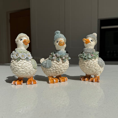 Winter Woodland Duck Christmas Ornament – Three Colours