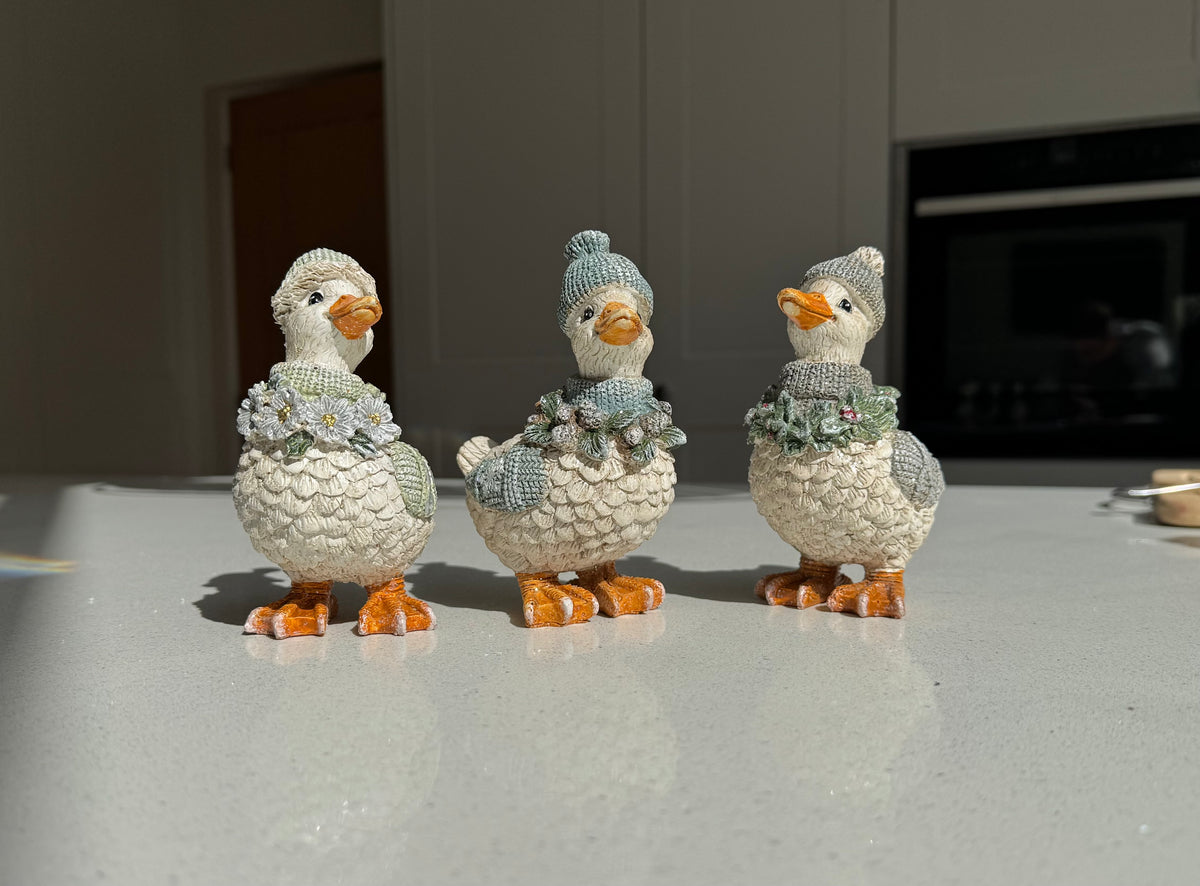 Winter Woodland Duck Christmas Ornament – Three Colours