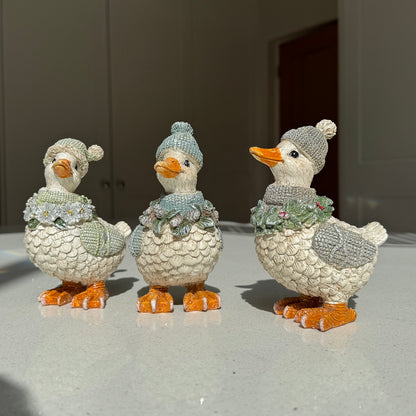 Winter Woodland Duck Christmas Ornament – Three Colours