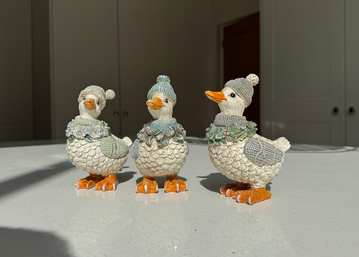 Winter Woodland Duck Christmas Ornament – Three Colours