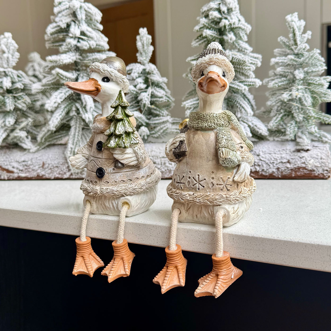 Festive Dangly Leg Duck Ornament – Christmas Tree or Present Sack
