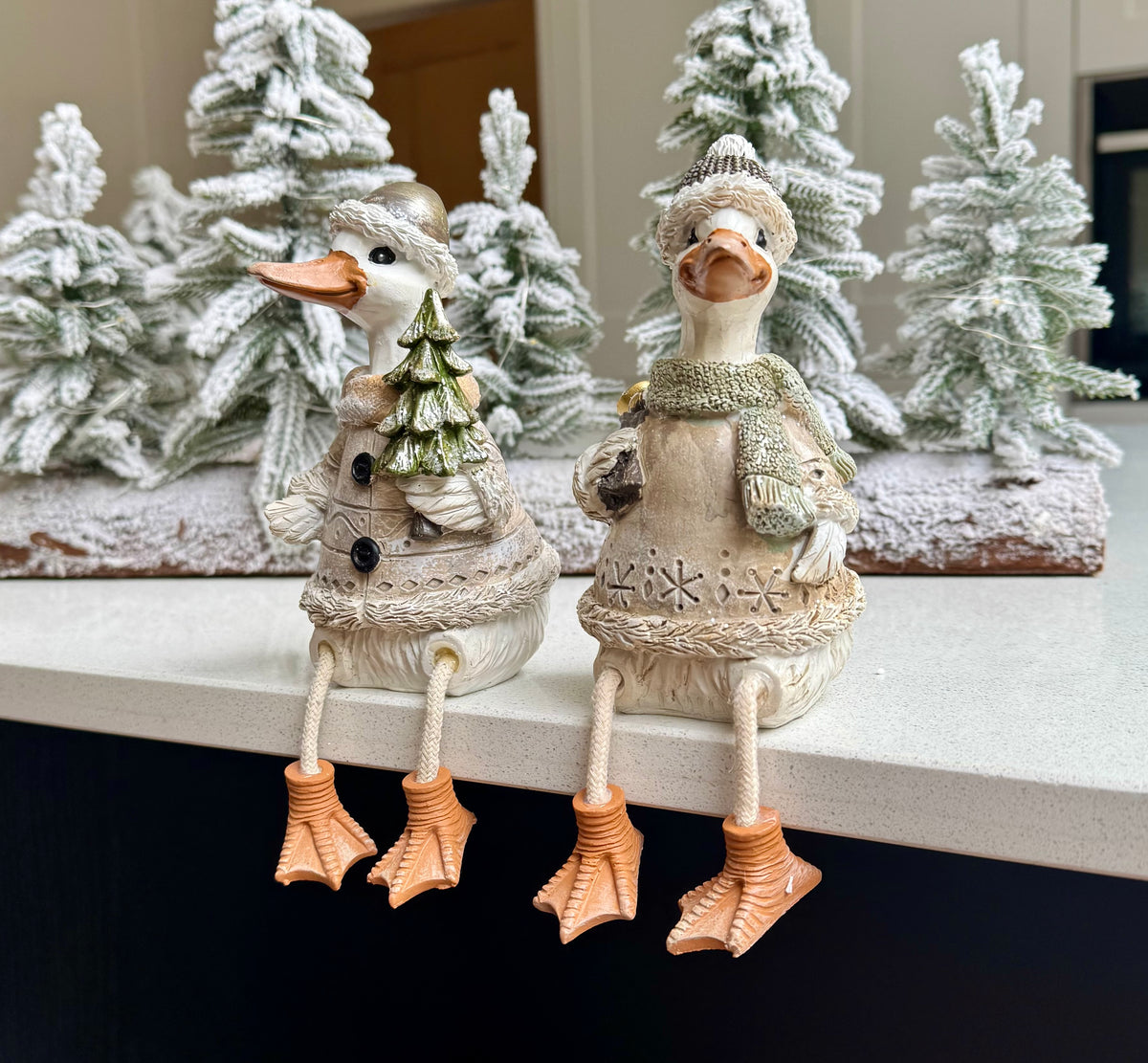 Festive Dangly Leg Duck Ornament – Christmas Tree or Present Sack