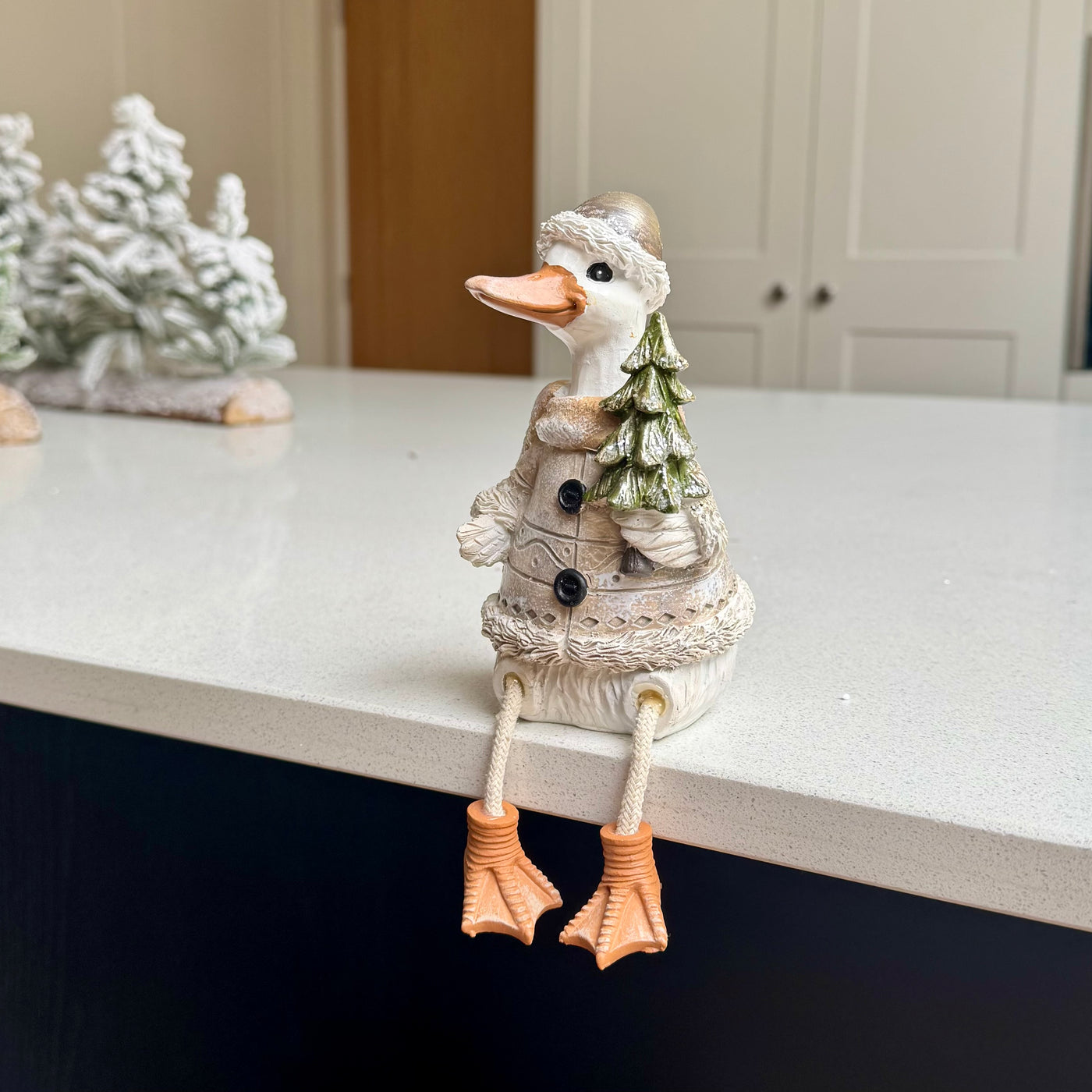 Festive Dangly Leg Duck Ornament – Christmas Tree or Present Sack