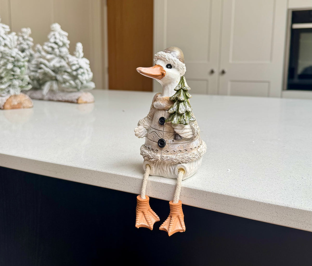 Festive Dangly Leg Duck Ornament – Christmas Tree or Present Sack