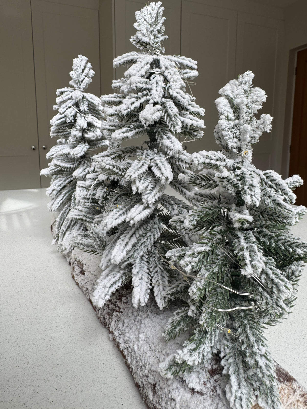 The Snowbound Forest – LED Snow-Flocked Christmas Tree Scene, 50cm
