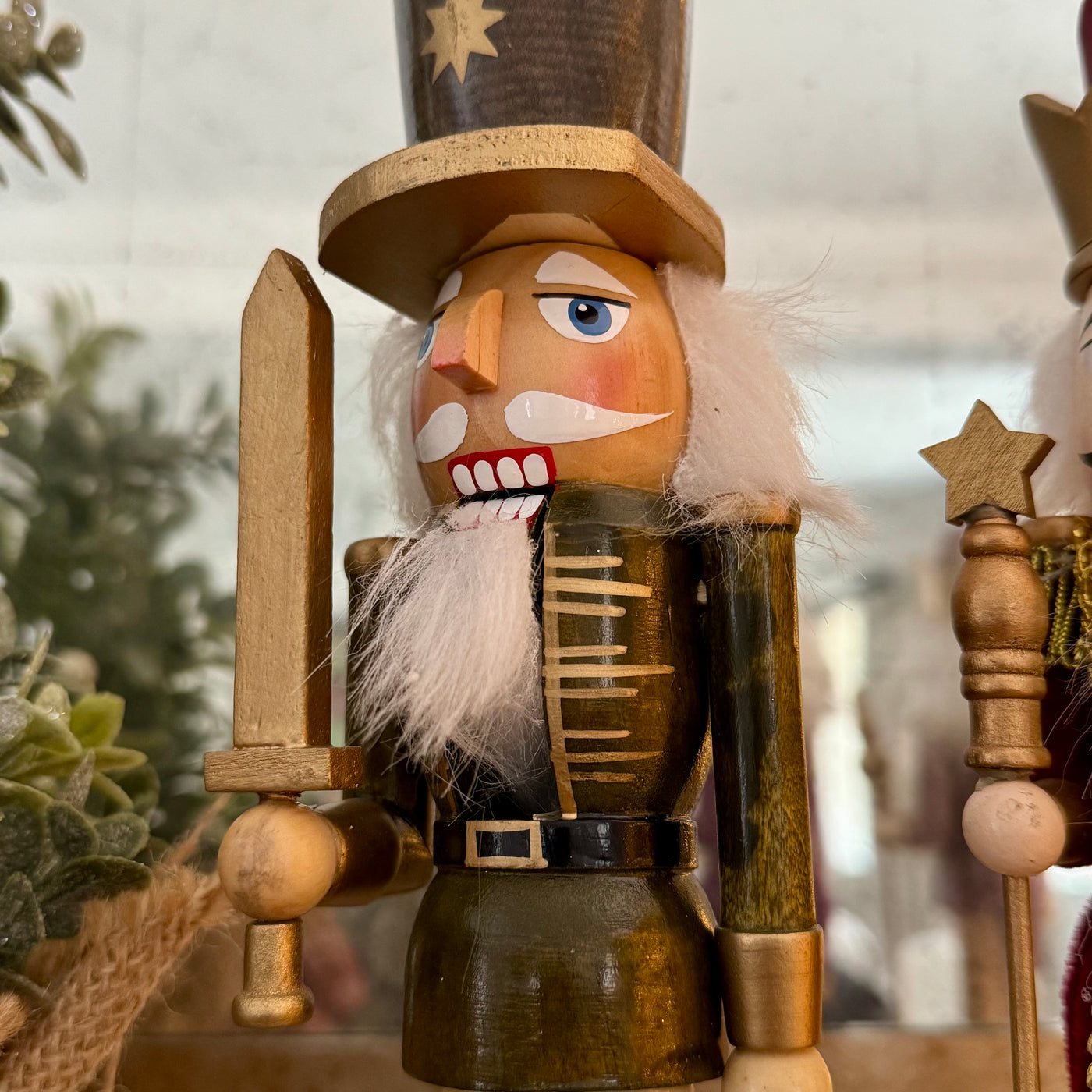 Hand-Painted Wooden Christmas Nutcracker – 25cm