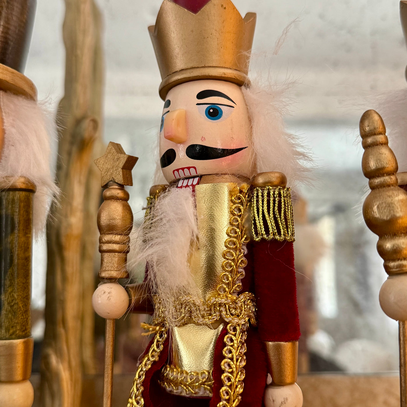 Hand-Painted Wooden Christmas Nutcracker – 25cm