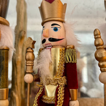 Hand-Painted Wooden Christmas Nutcracker – 25cm