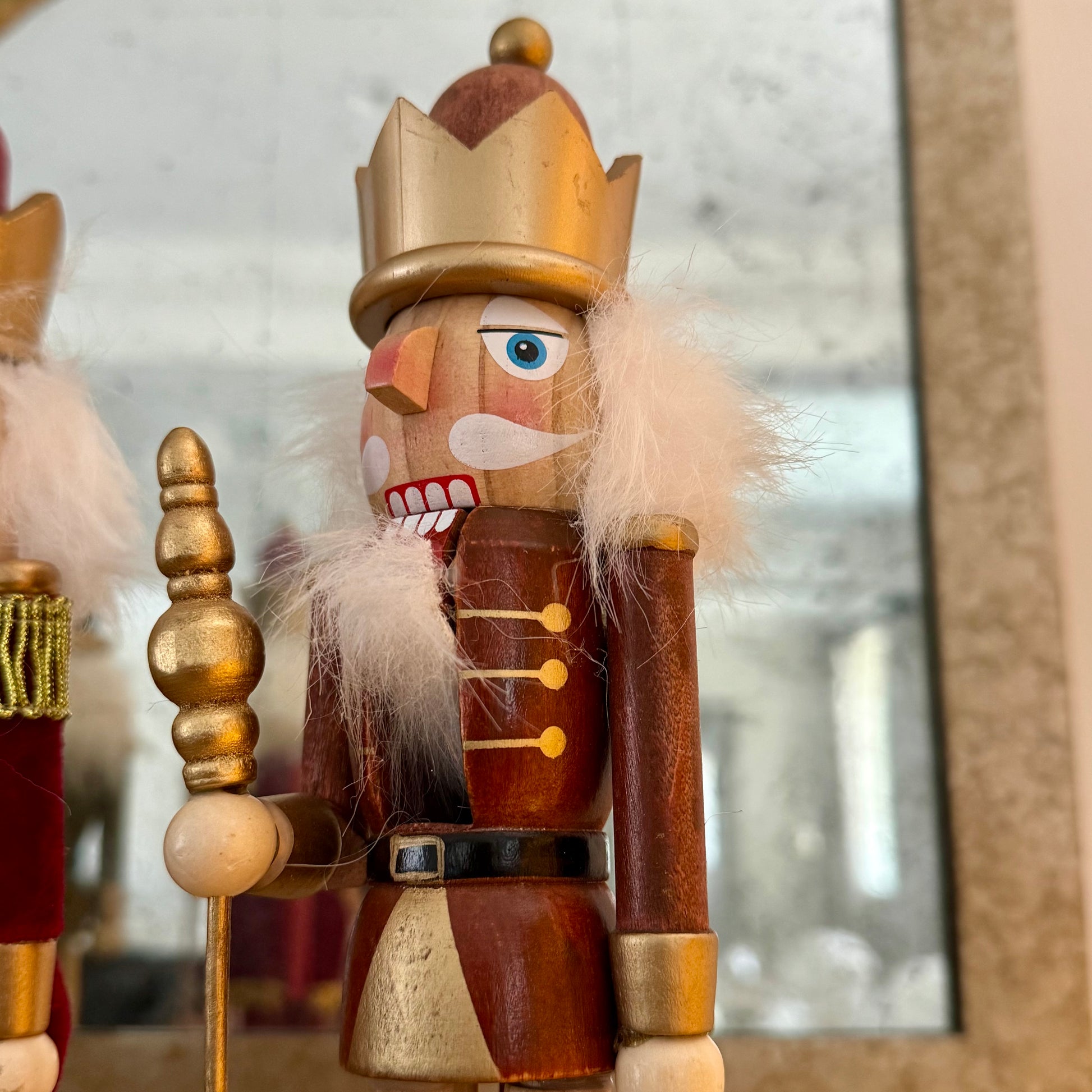 Hand-Painted Wooden Christmas Nutcracker – 25cm