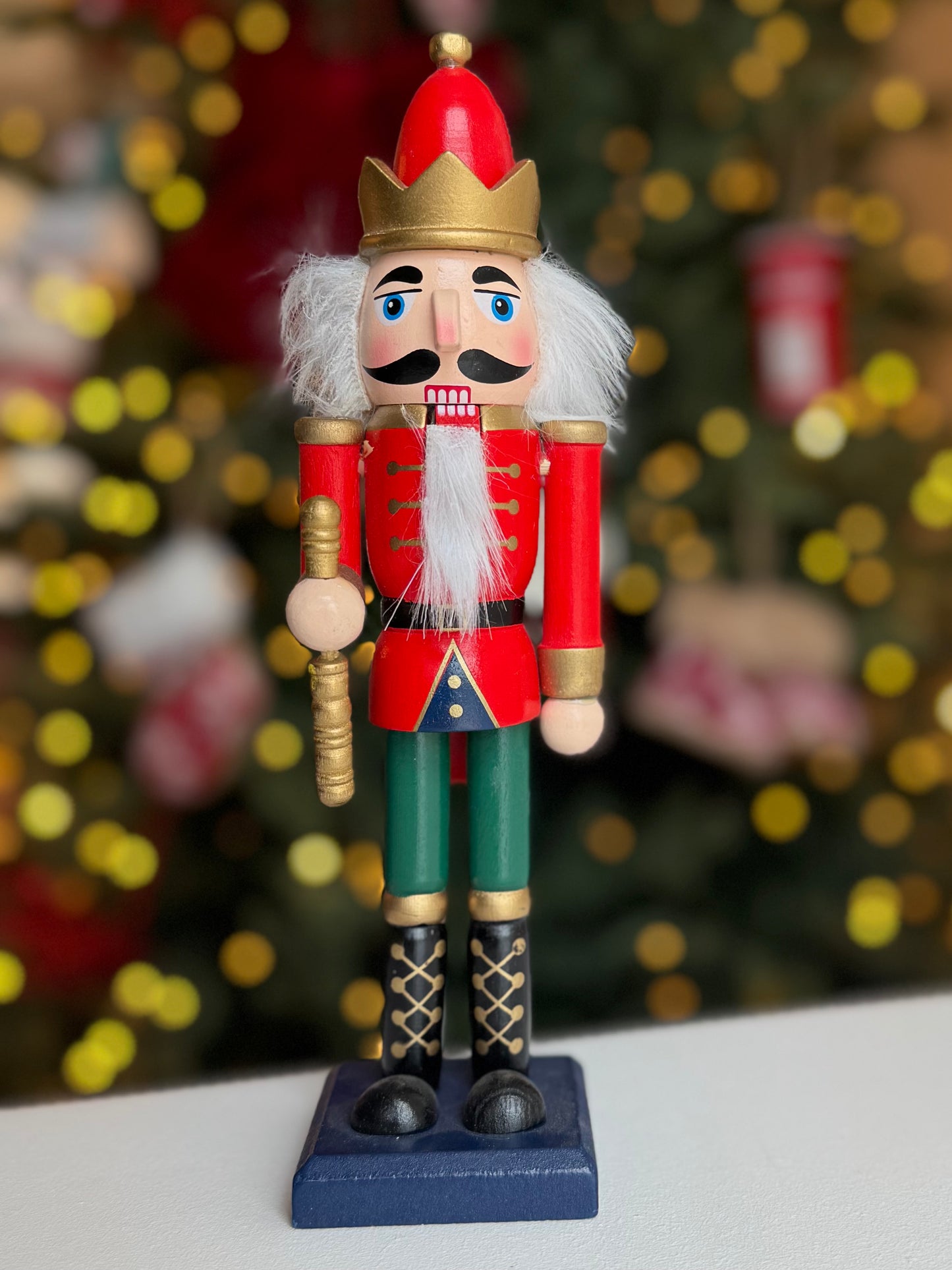 Hand Painted Wooden Christmas Nutcracker - 22cm