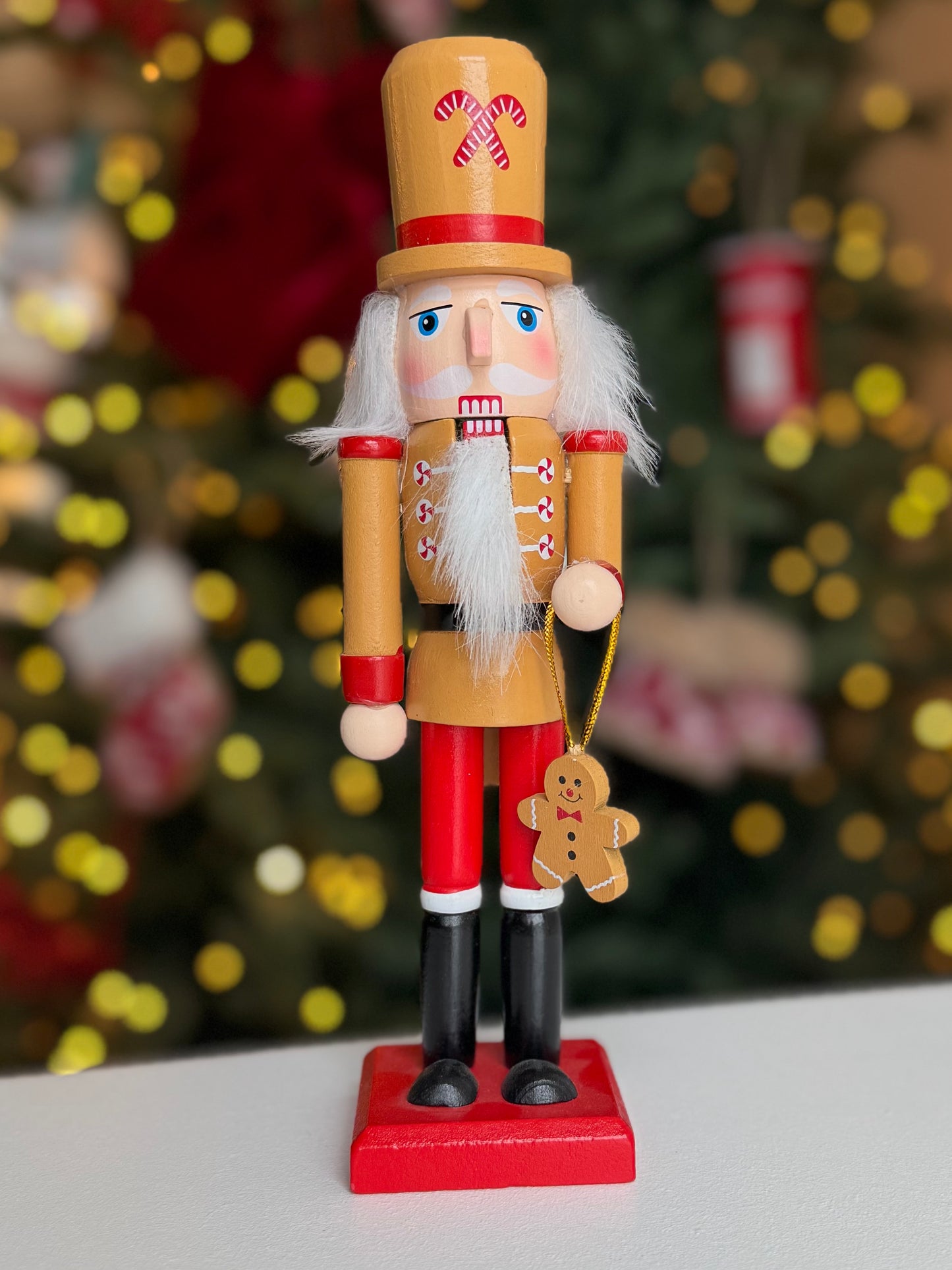Hand Painted Wooden Christmas Nutcracker - 22cm