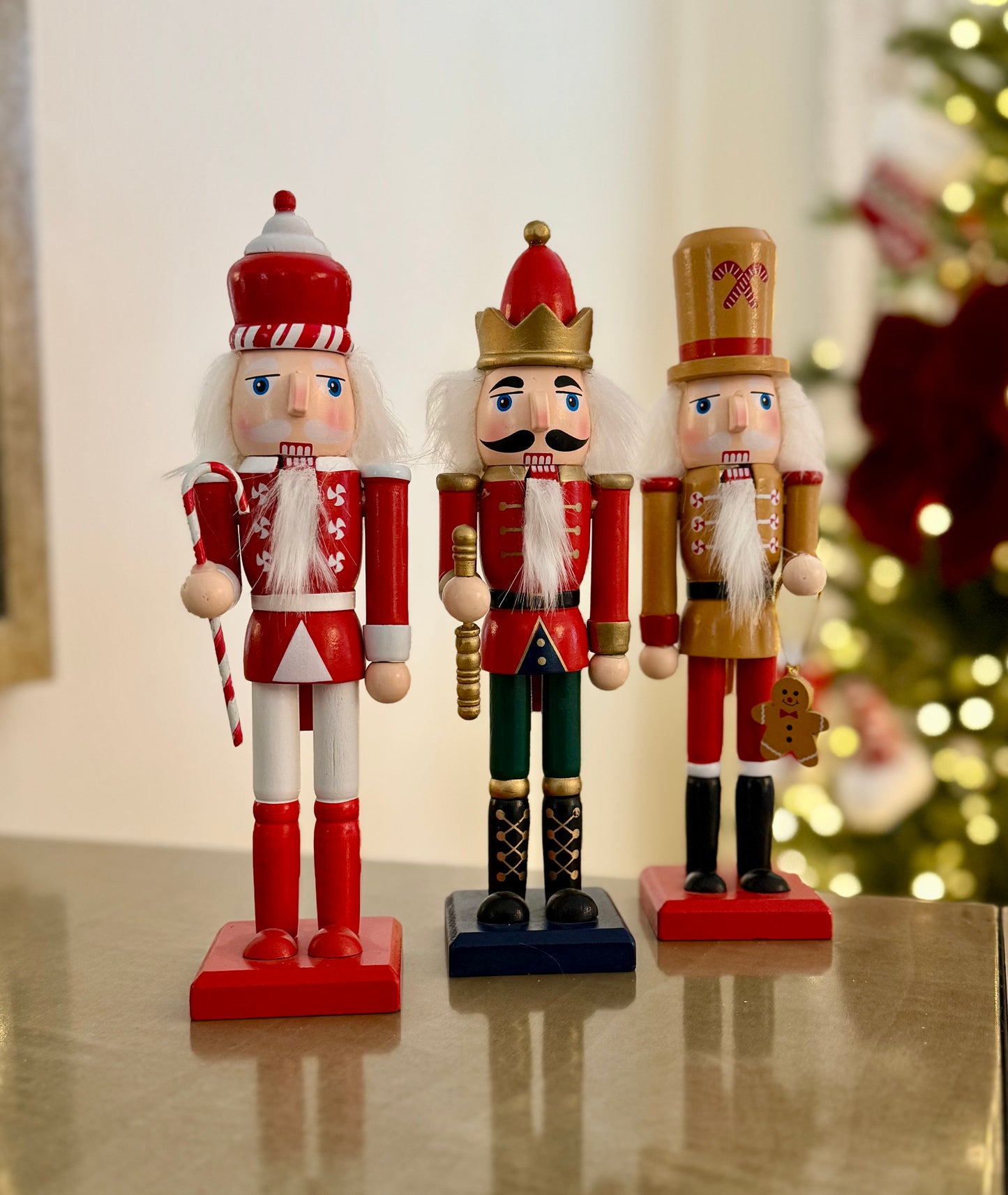 Hand Painted Wooden Christmas Nutcracker - 22cm