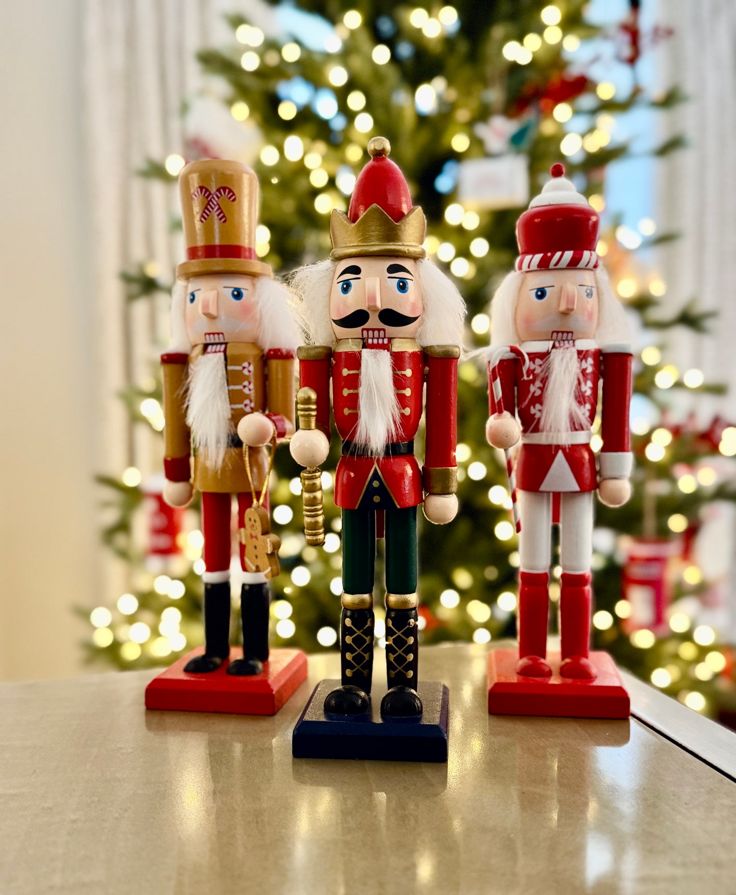 Hand Painted Wooden Christmas Nutcracker - 22cm