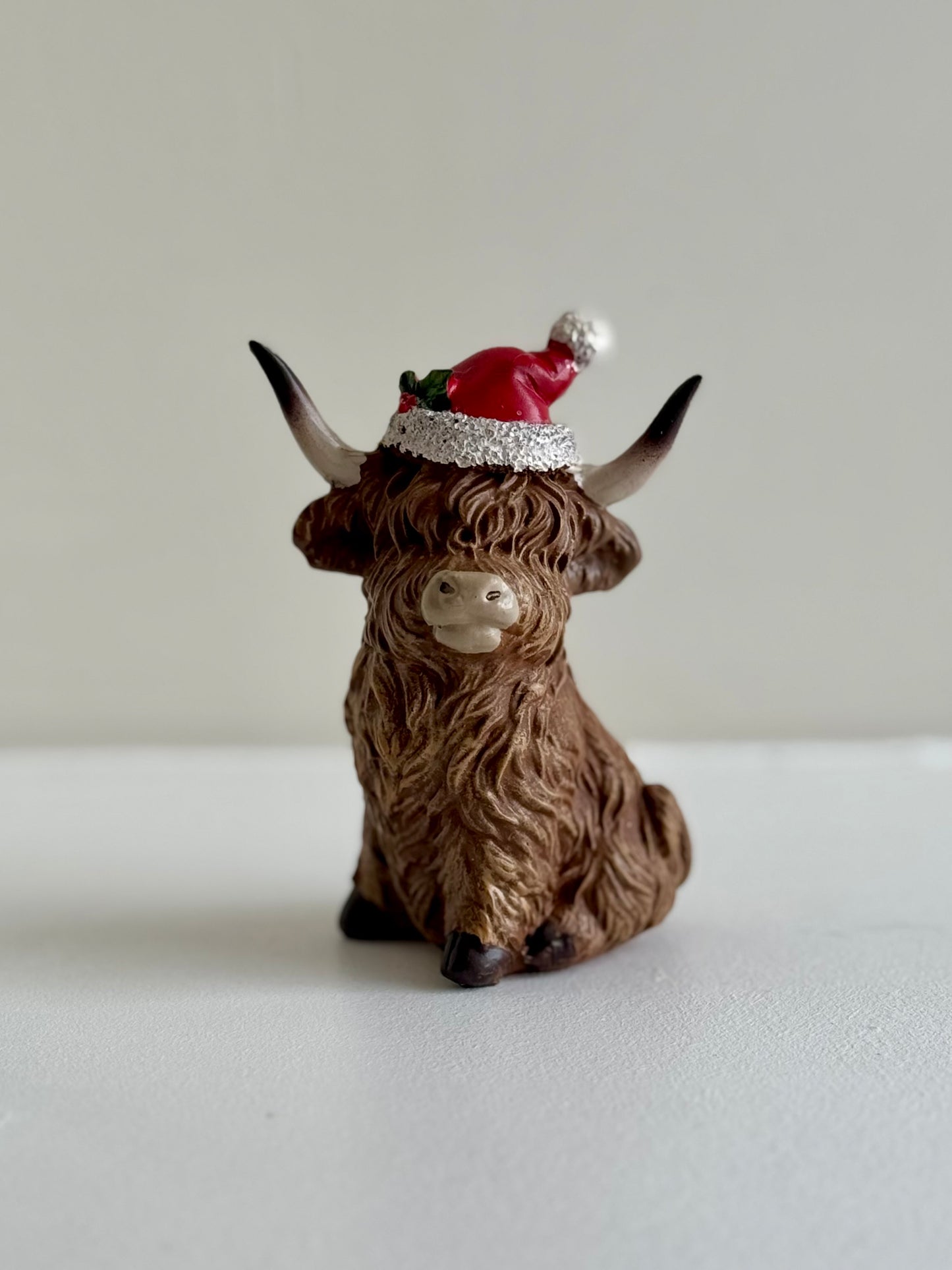 Festive Highland Cow Christmas Ornaments - Three Designs