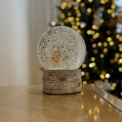 Large Deer Star of Bethlehem Snow Globe 15.5cm