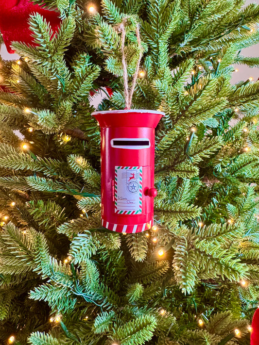 Letters to Santa Christmas Postbox Bauble