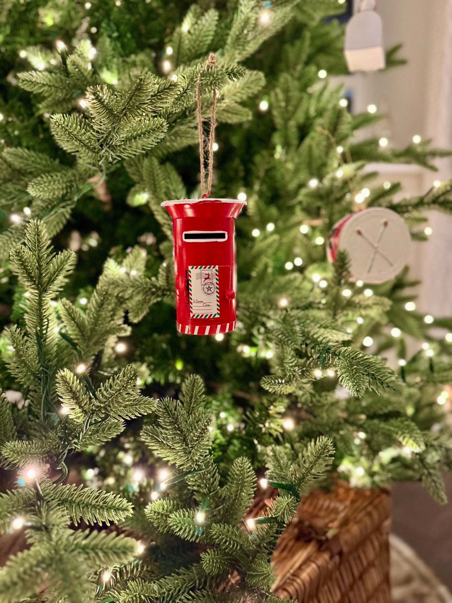 Letters to Santa Christmas Postbox Bauble