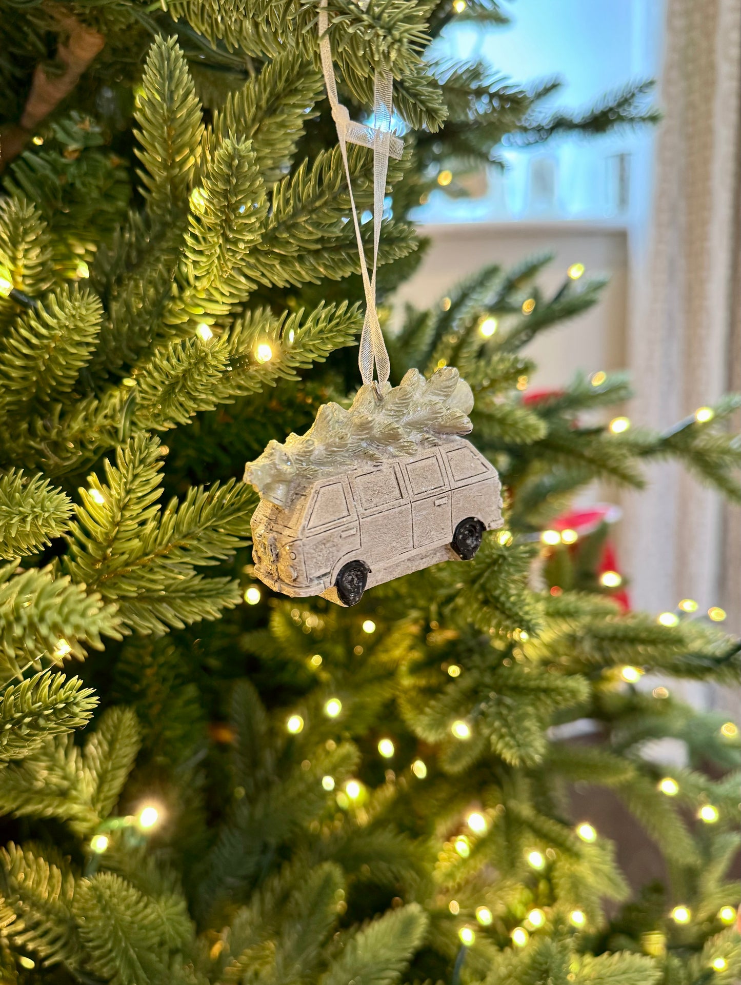 Car, Camper Van and Caravan Christmas Ornaments - Rustic Holiday Bauble