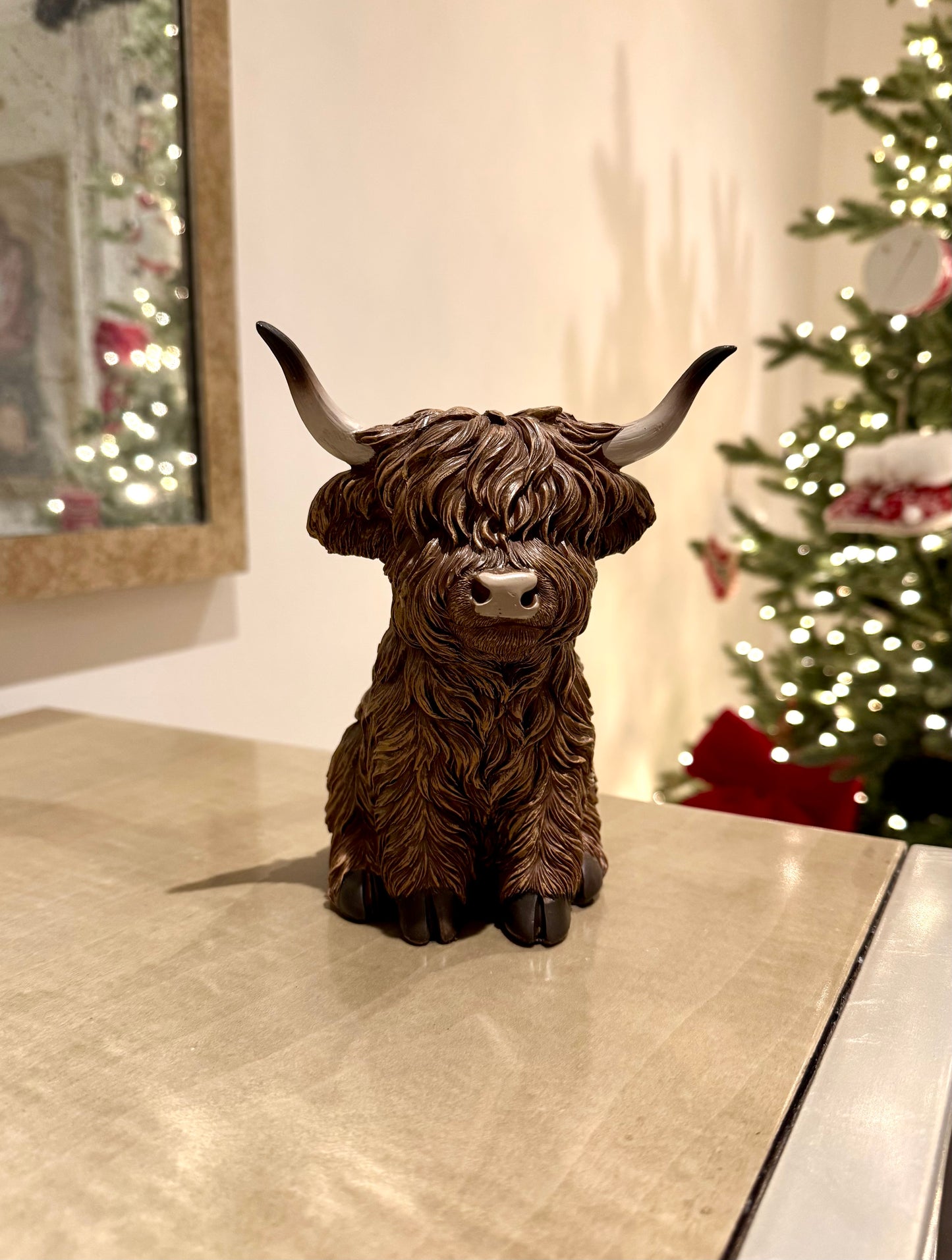 Highland Cow Christmas Ornaments