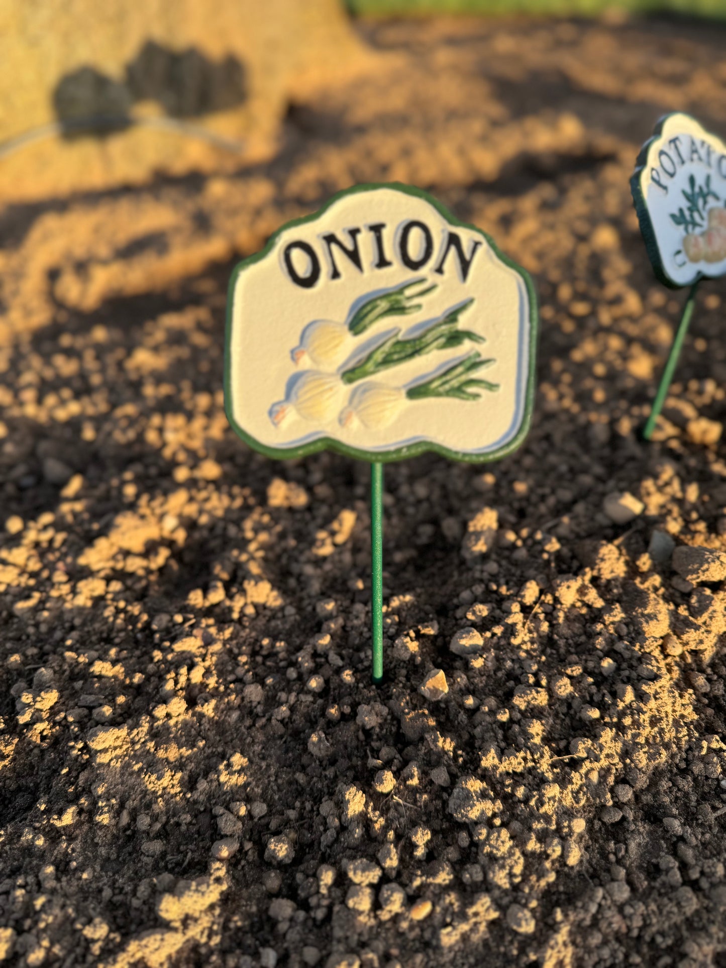 Vegetable Cast Iron Marker Signs - Set of 7