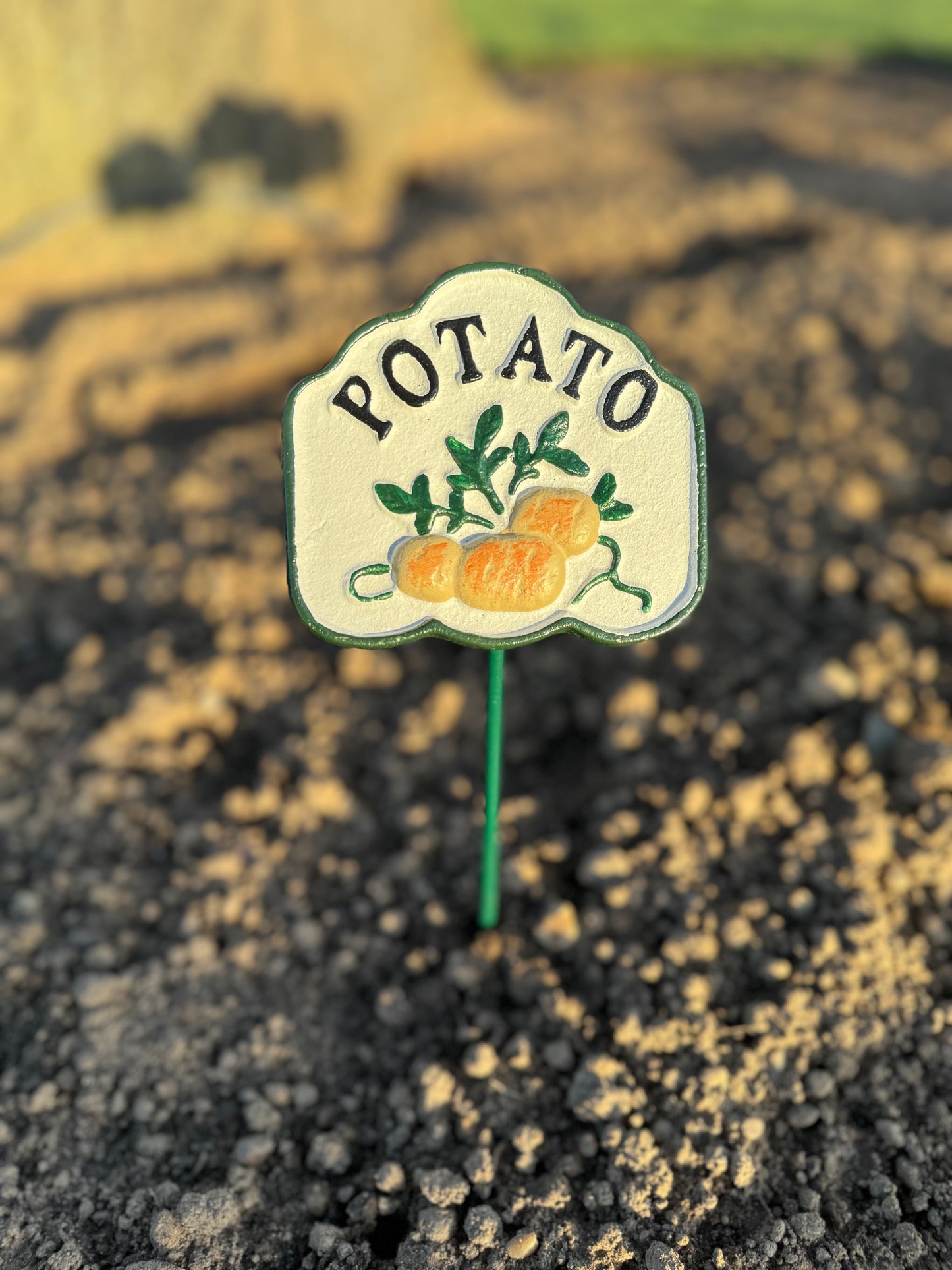 Vegetable Cast Iron Marker Signs - Set of 7