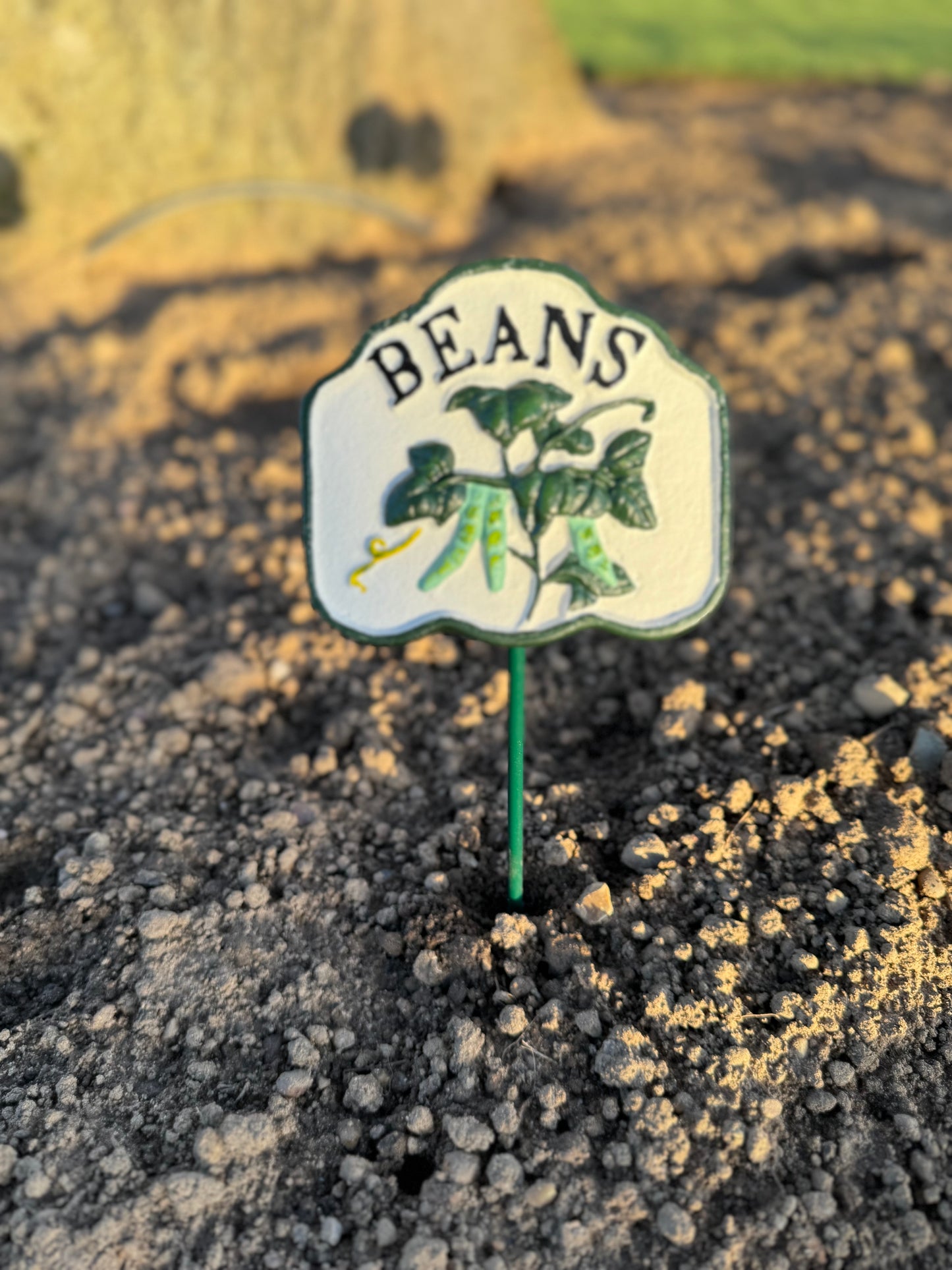 Vegetable Cast Iron Marker Signs - Set of 7