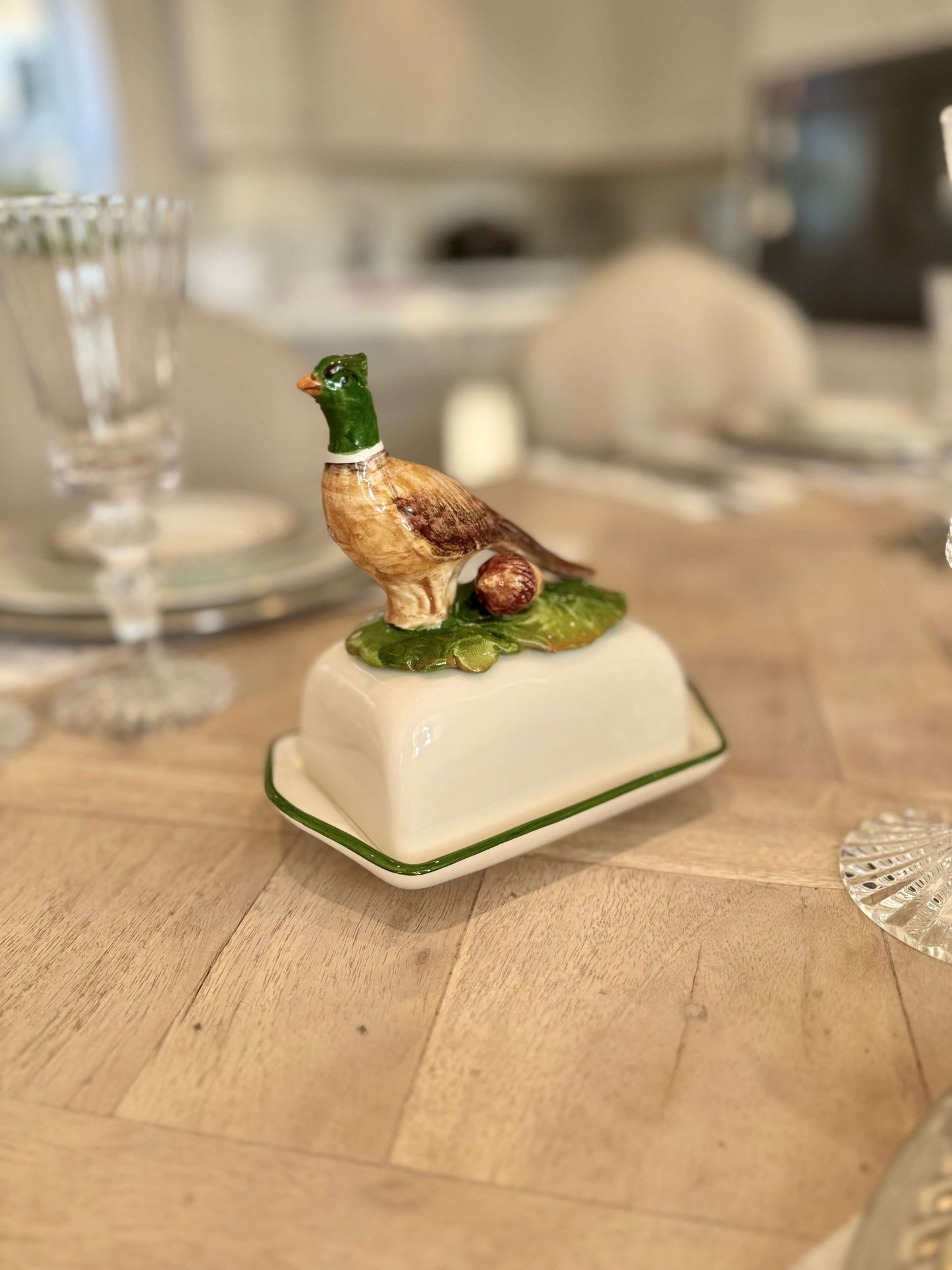 Pheasant Butter Dish