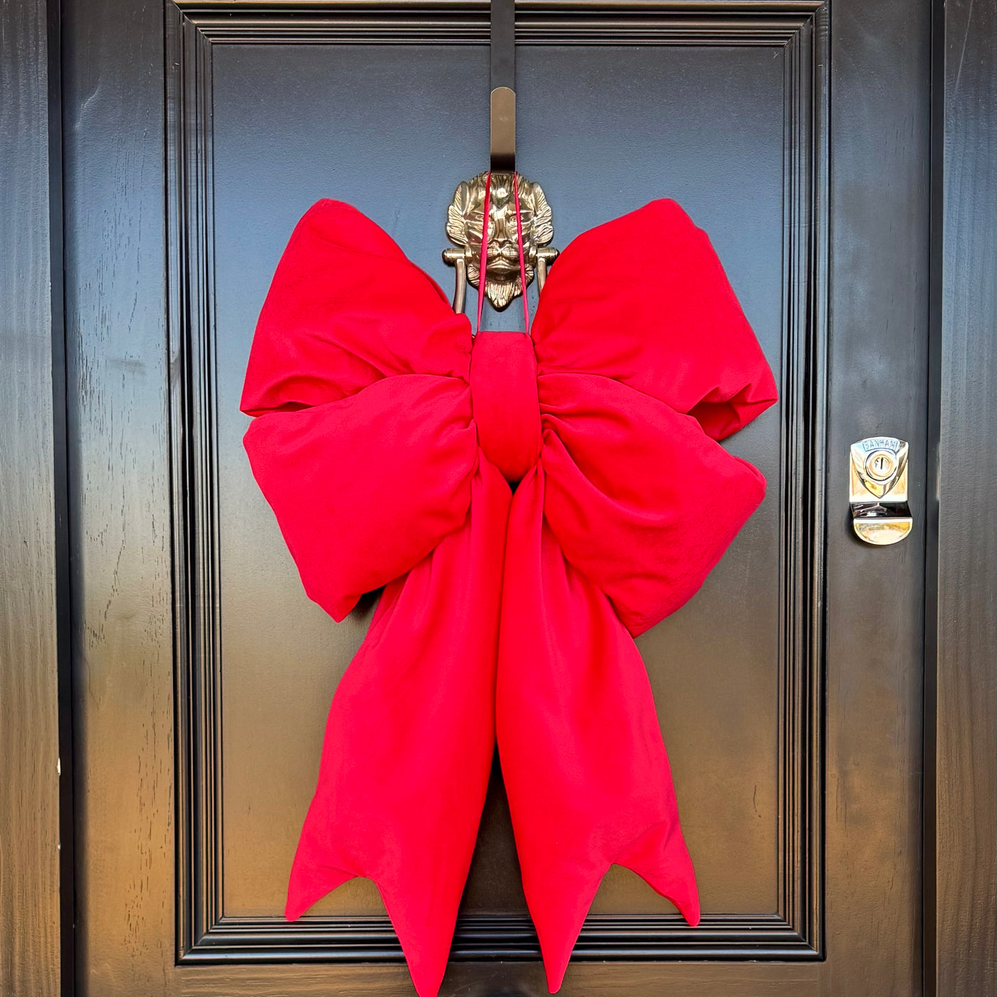 Elegant Plush Double Bow in Various Colours – beige