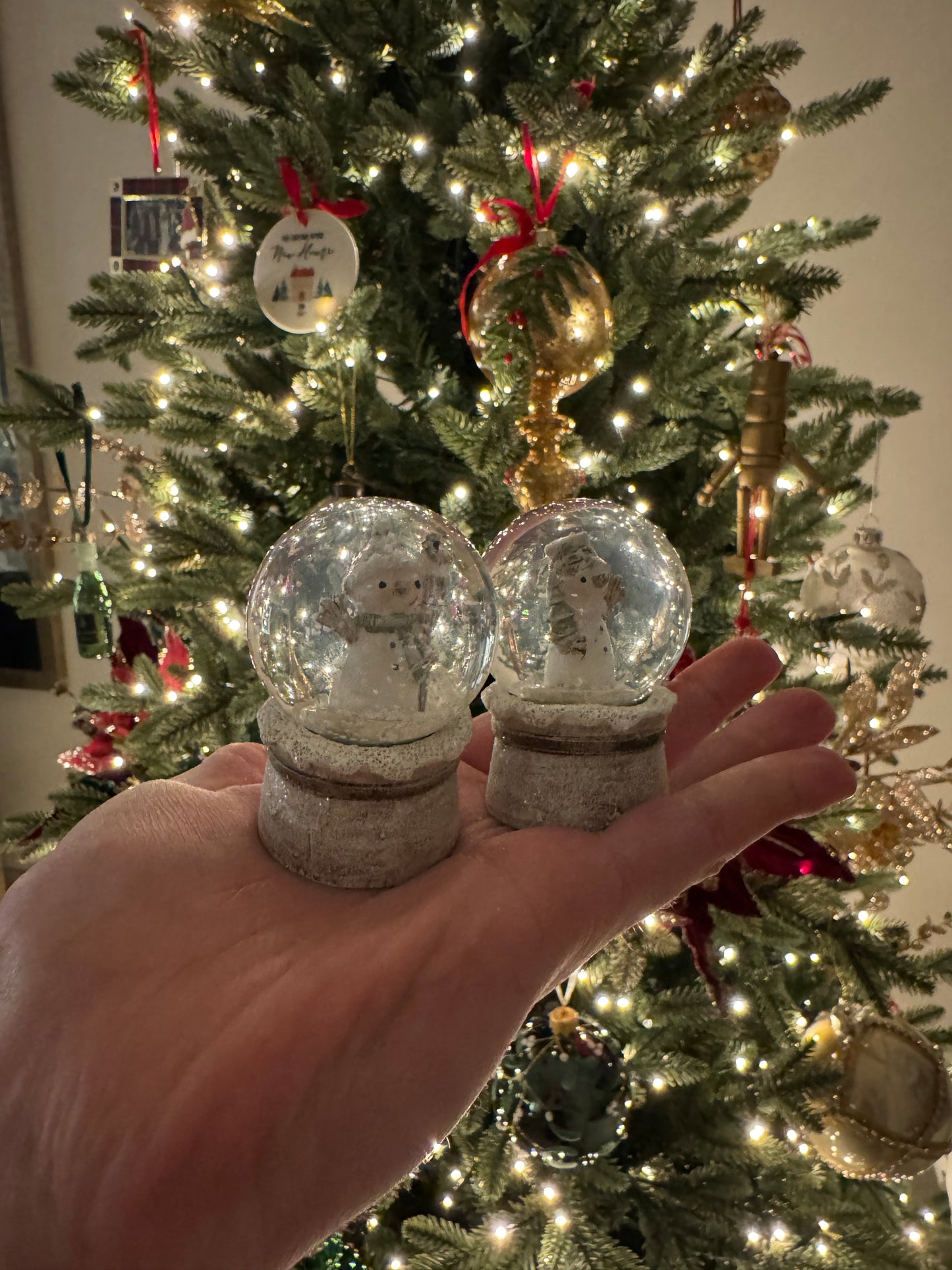 Mini Snow Globes with Snowmen - assorted