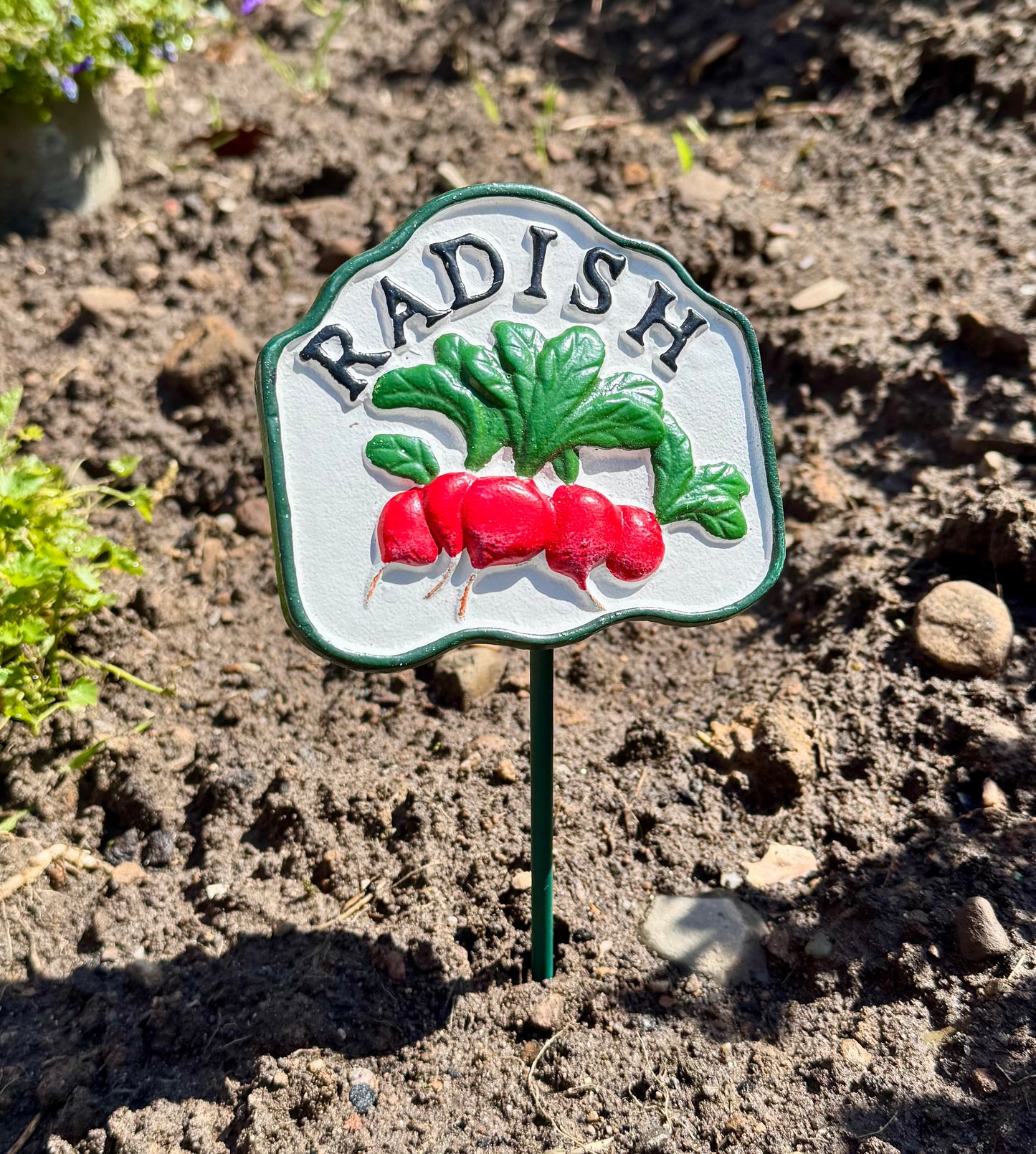 Cast Iron Marker Signs for Vegetables