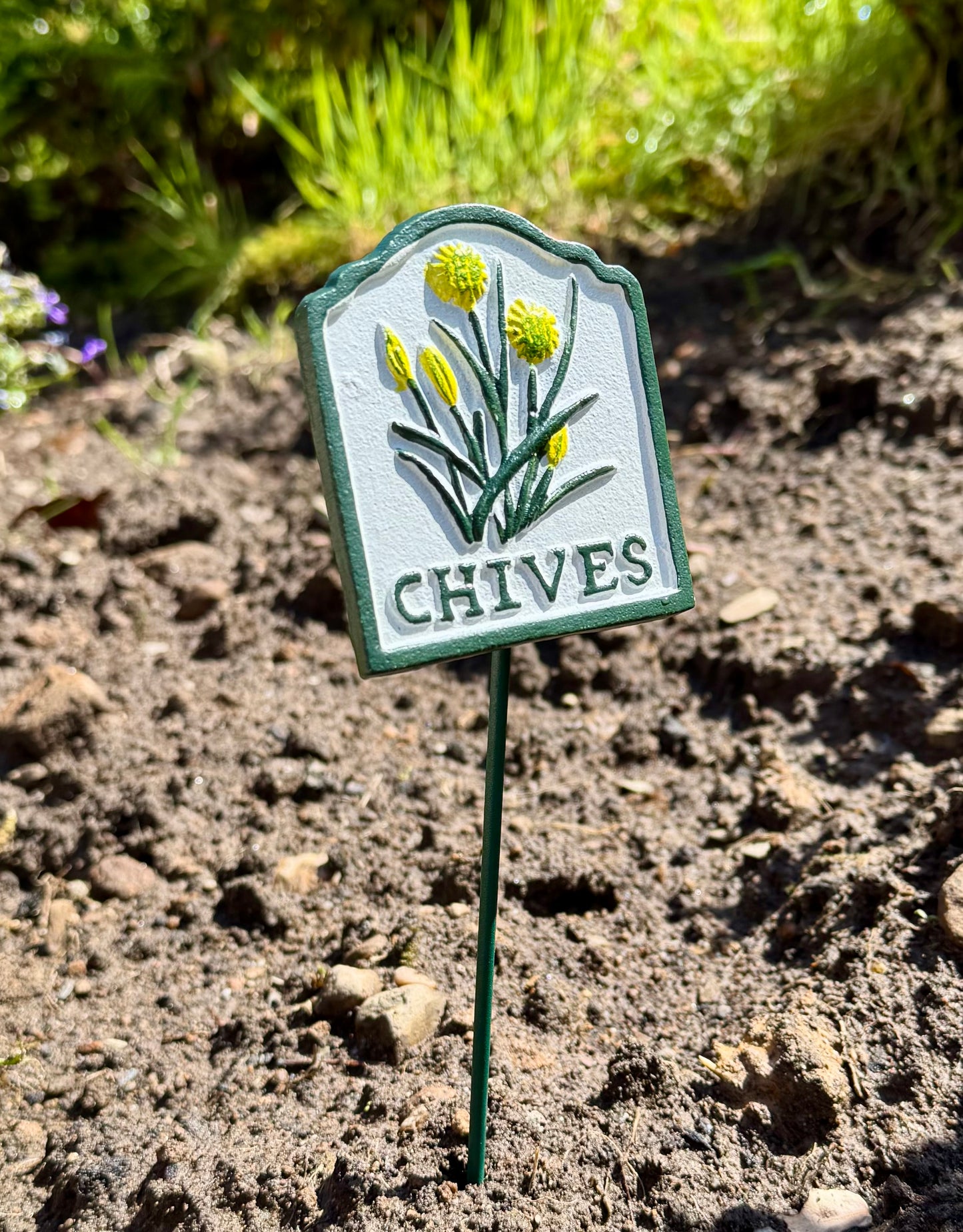 Cast Iron Marker Signs for Herbs