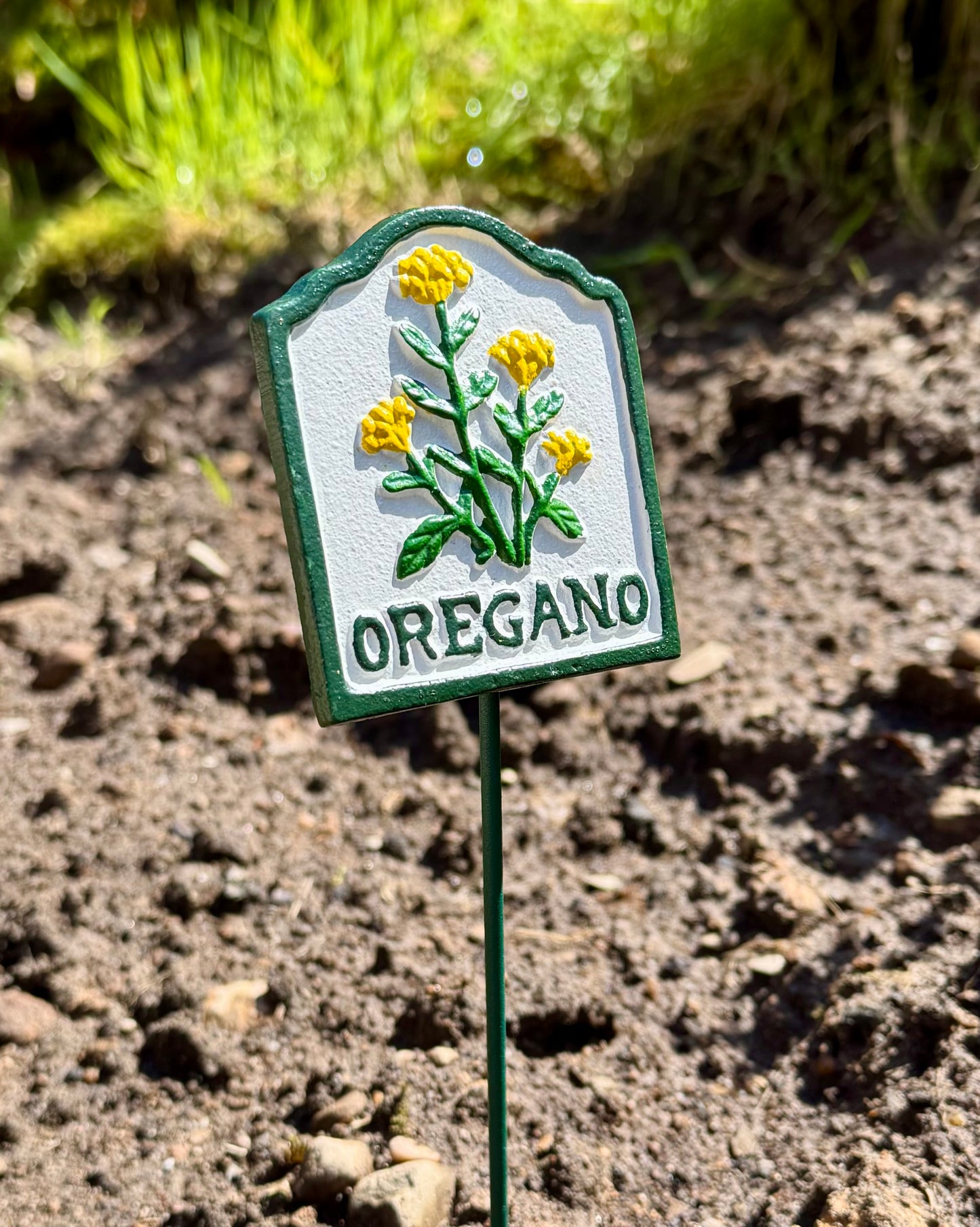 Cast Iron Marker Signs for Herbs