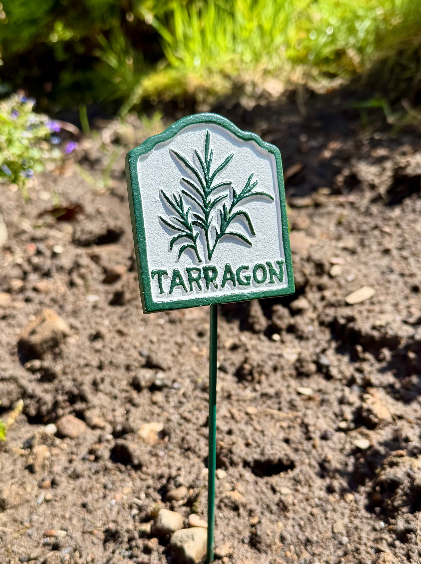 Cast Iron Marker Signs for Herbs