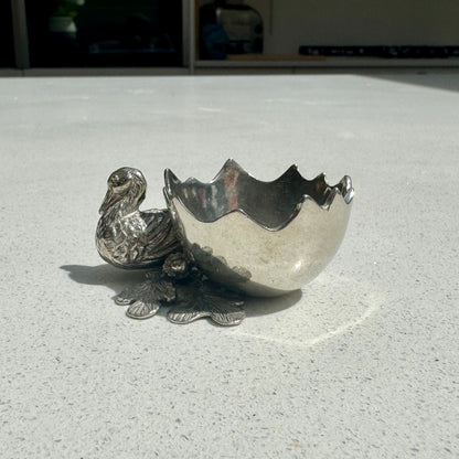 Duck Egg Cup Holder in Pewter