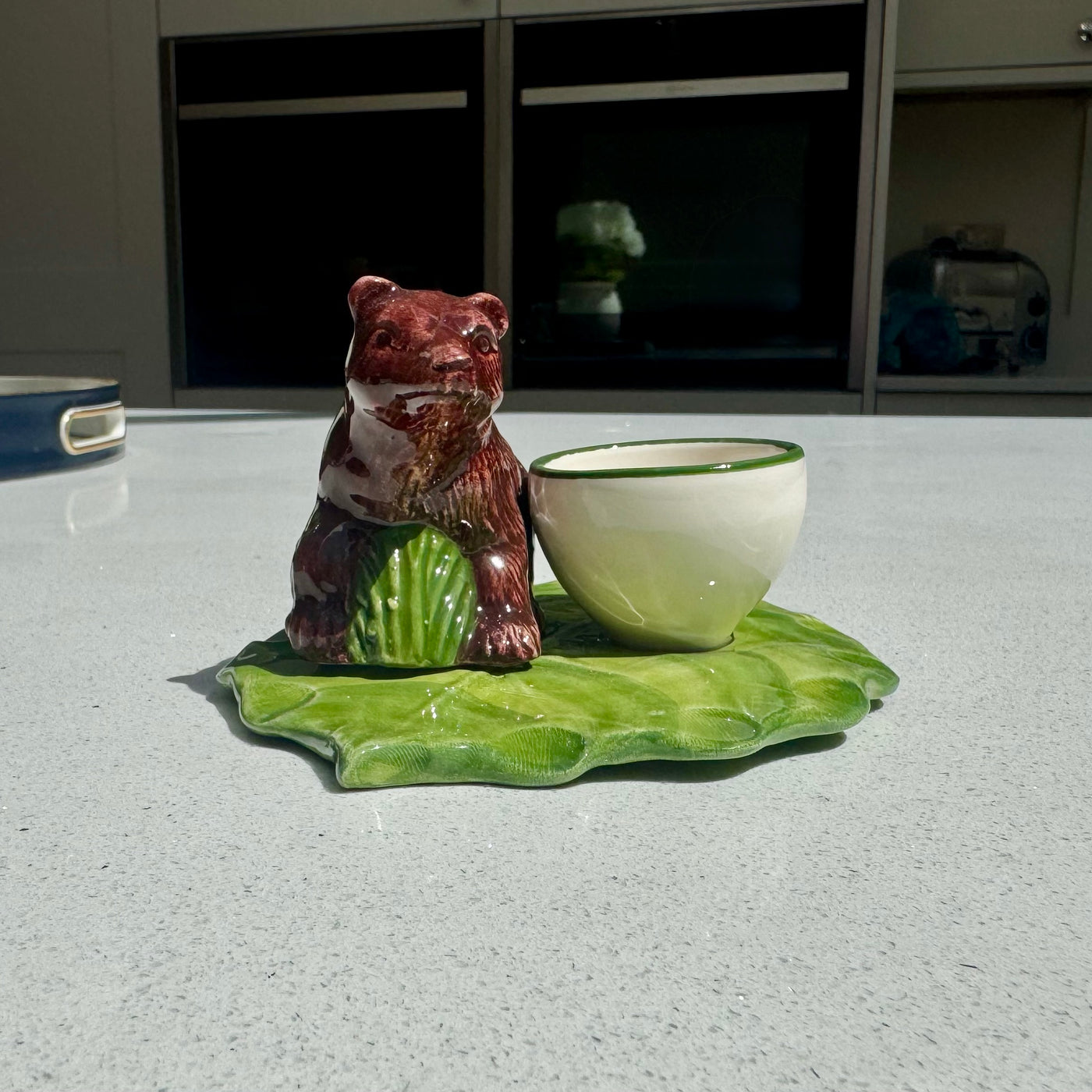 Ceramic Bear Egg Cup Holder