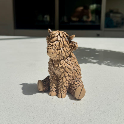 Sitting Highland Cow Ornament