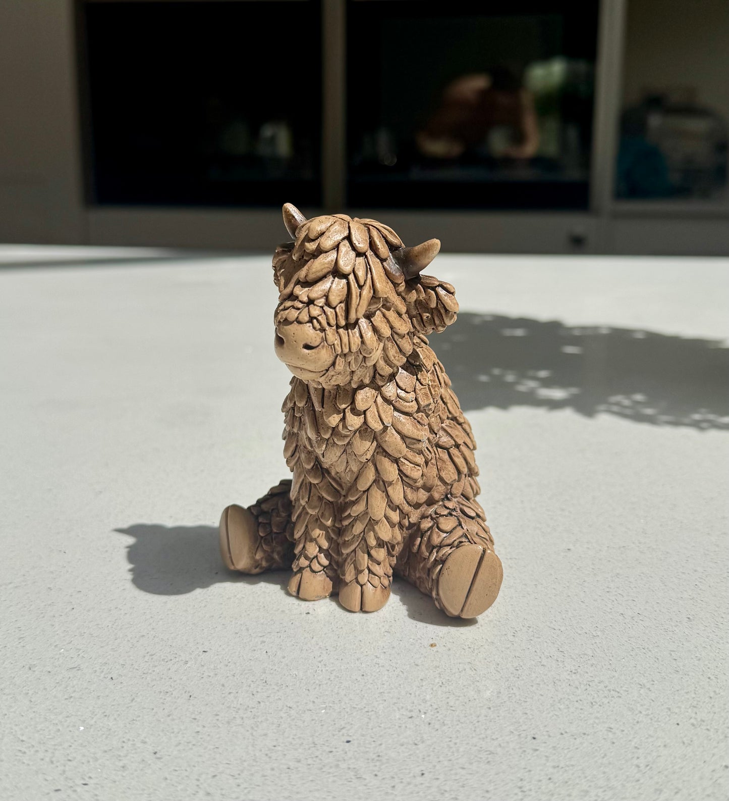 Sitting Highland Cow Ornament