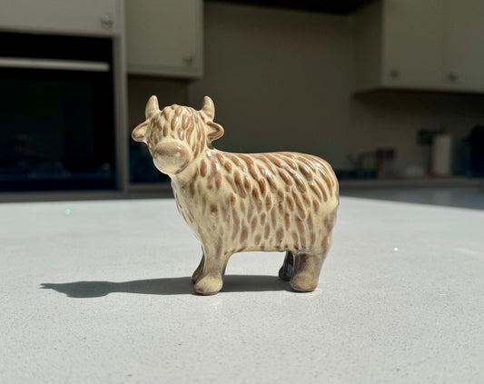 Ceramic Highland Cow Ornament