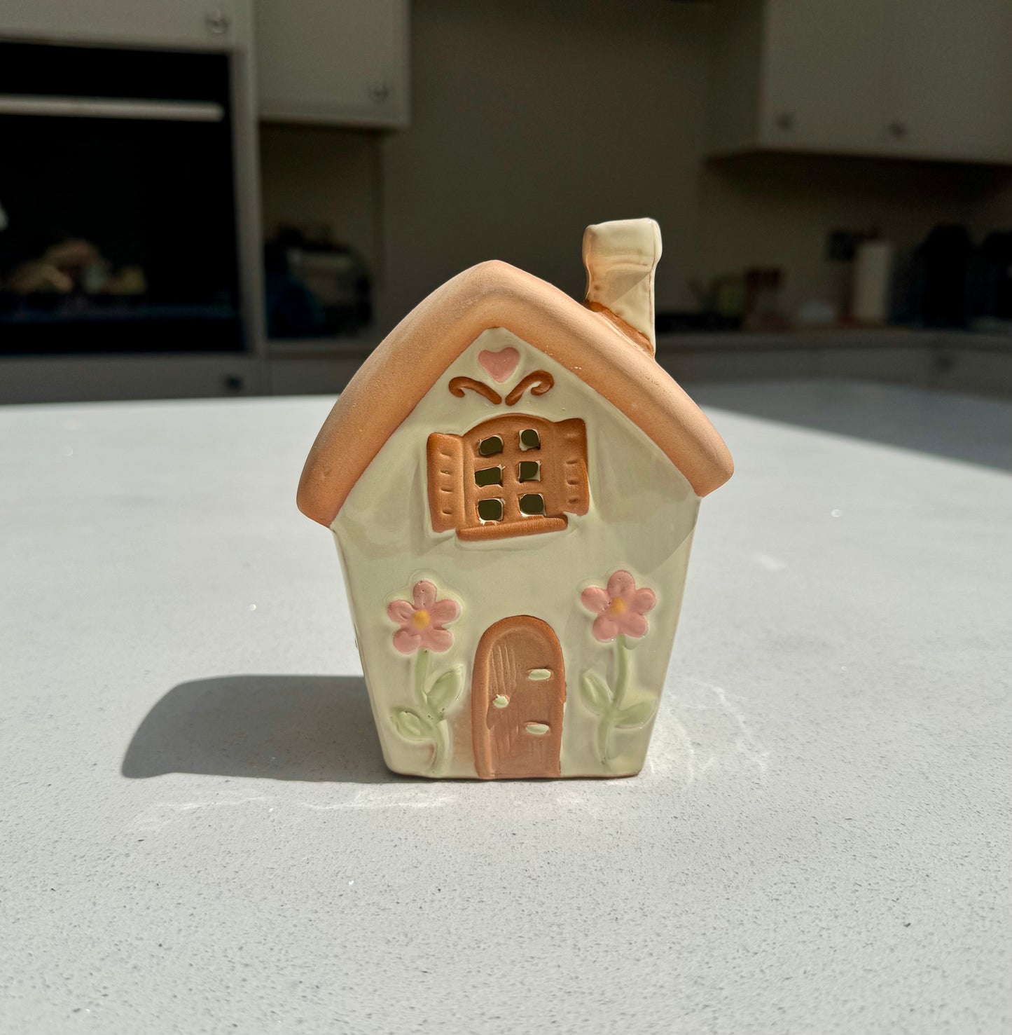 Ceramic Tea Light Houses in Various Colours