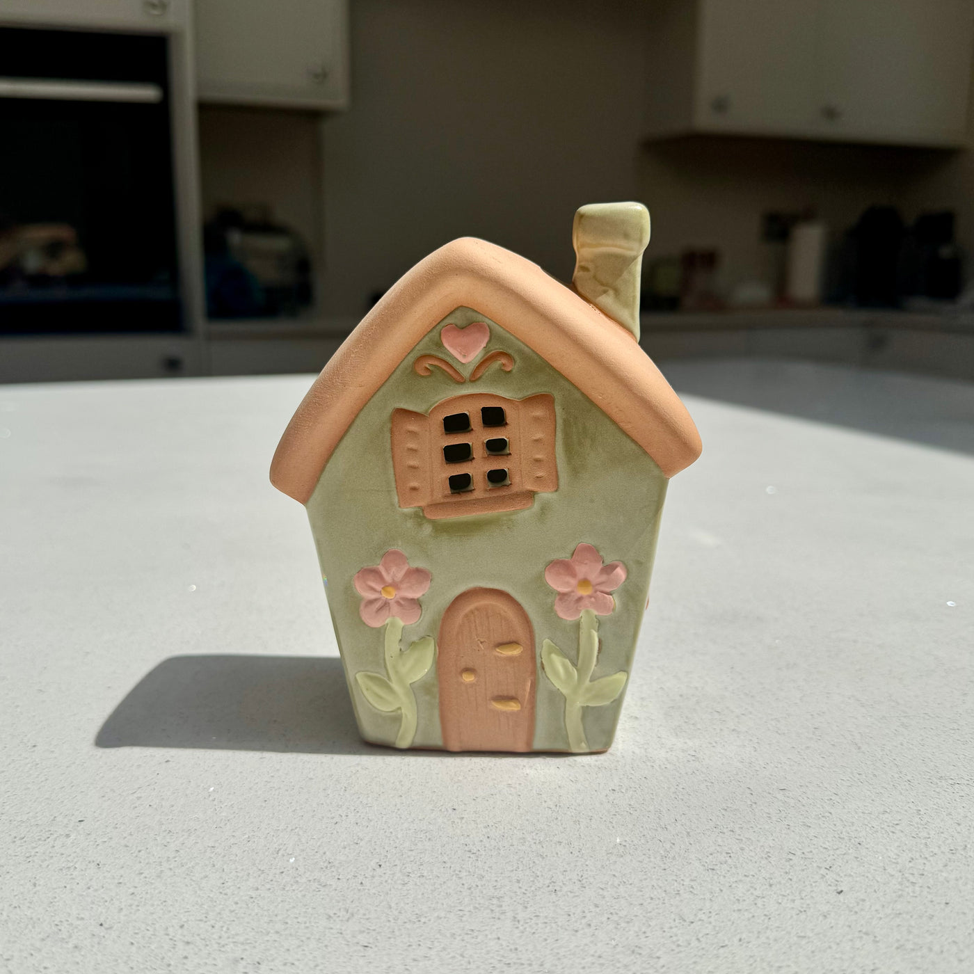 Ceramic Tea Light Houses in Various Colours – Candle Holder